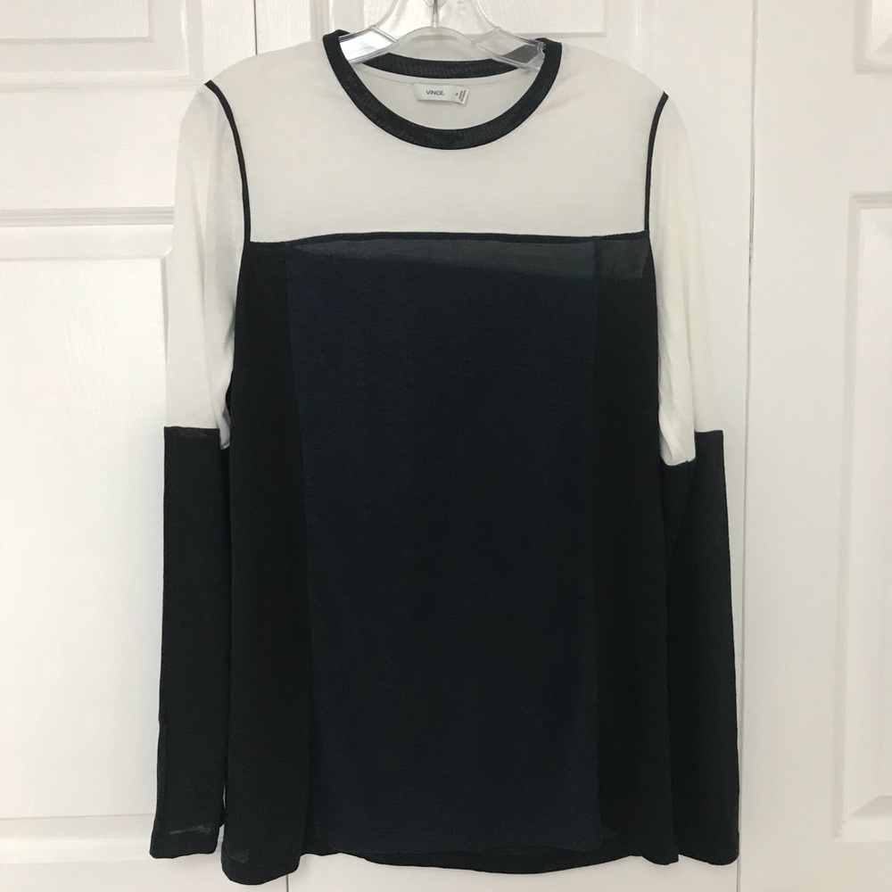 Nwt Vince Color Block Top - image 1